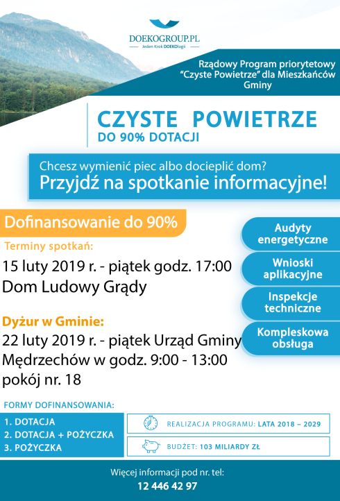 plakat Czyste pow Mędrzechów