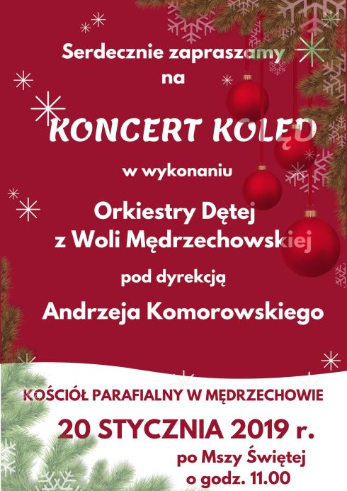 kolęda orkiestra plakat