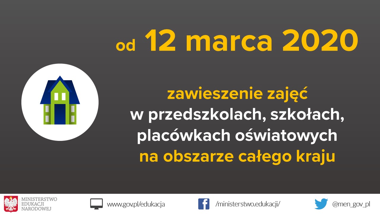 Zawieszenie zajęć grafika