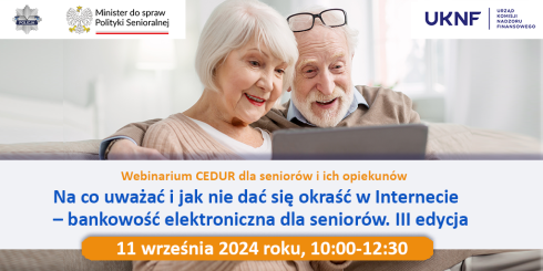 Plakat reklamowy webinarium